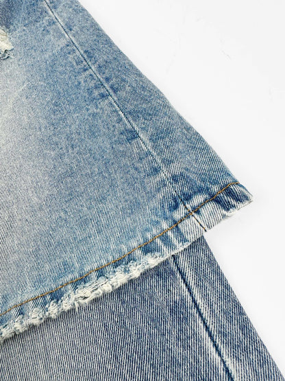 2026 Women's Acn Fake Two-Piece Denim Skirt Pants (FF751)