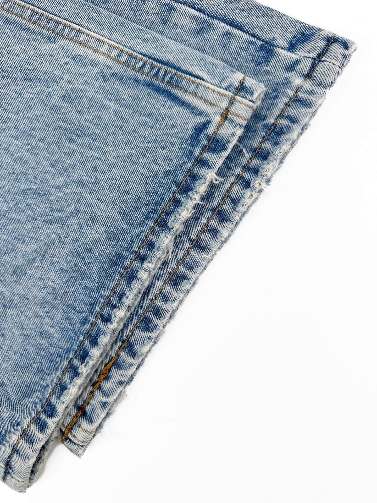 2026 Women's Acn Fake Two-Piece Denim Skirt Pants (FF751)