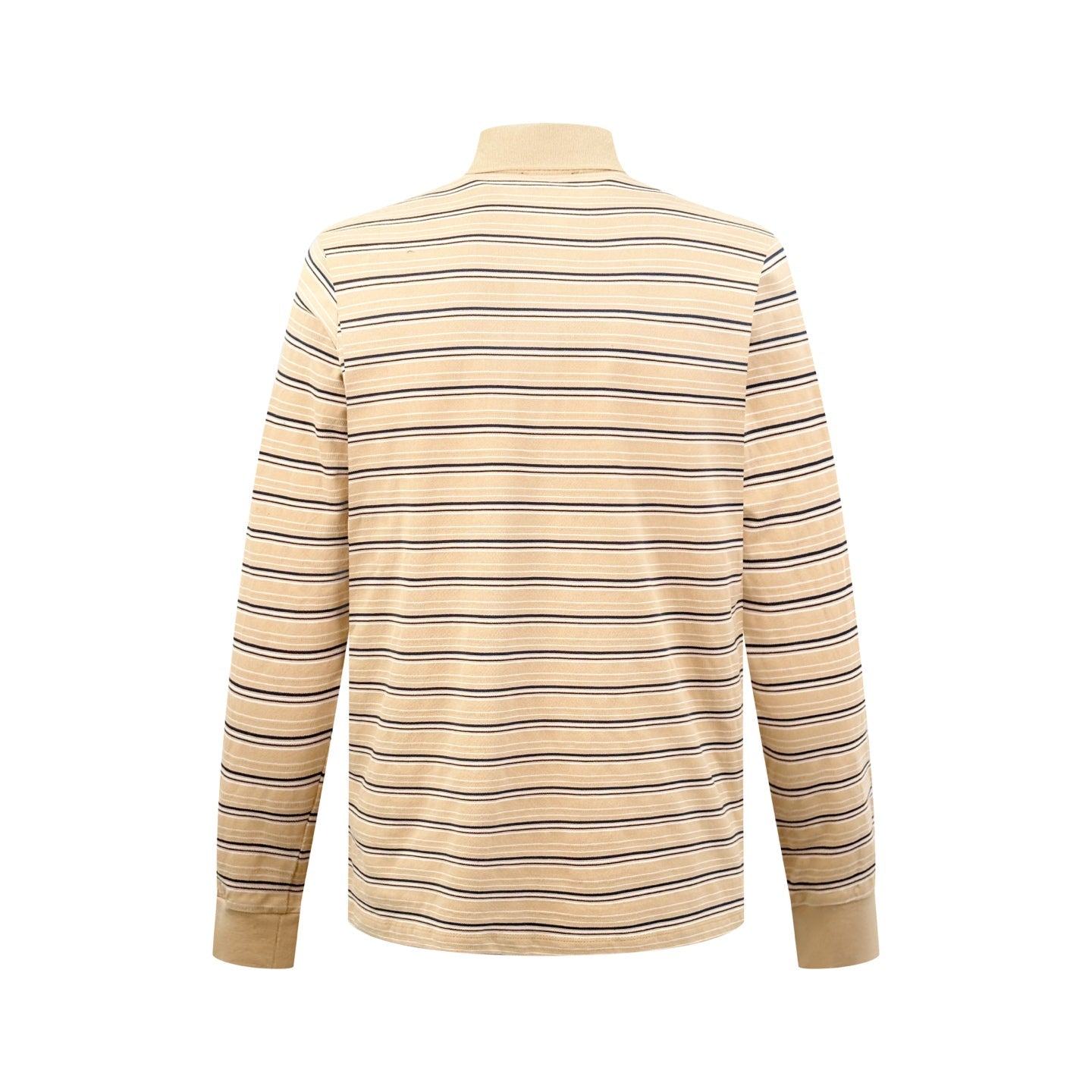 2026 New Model Triangle Brand Logo Striped Long-Sleeved Polo Shirt (CC993-A70)