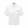2026 Women's Triangle Brand Triangle Logo Short Shirt (EE420)