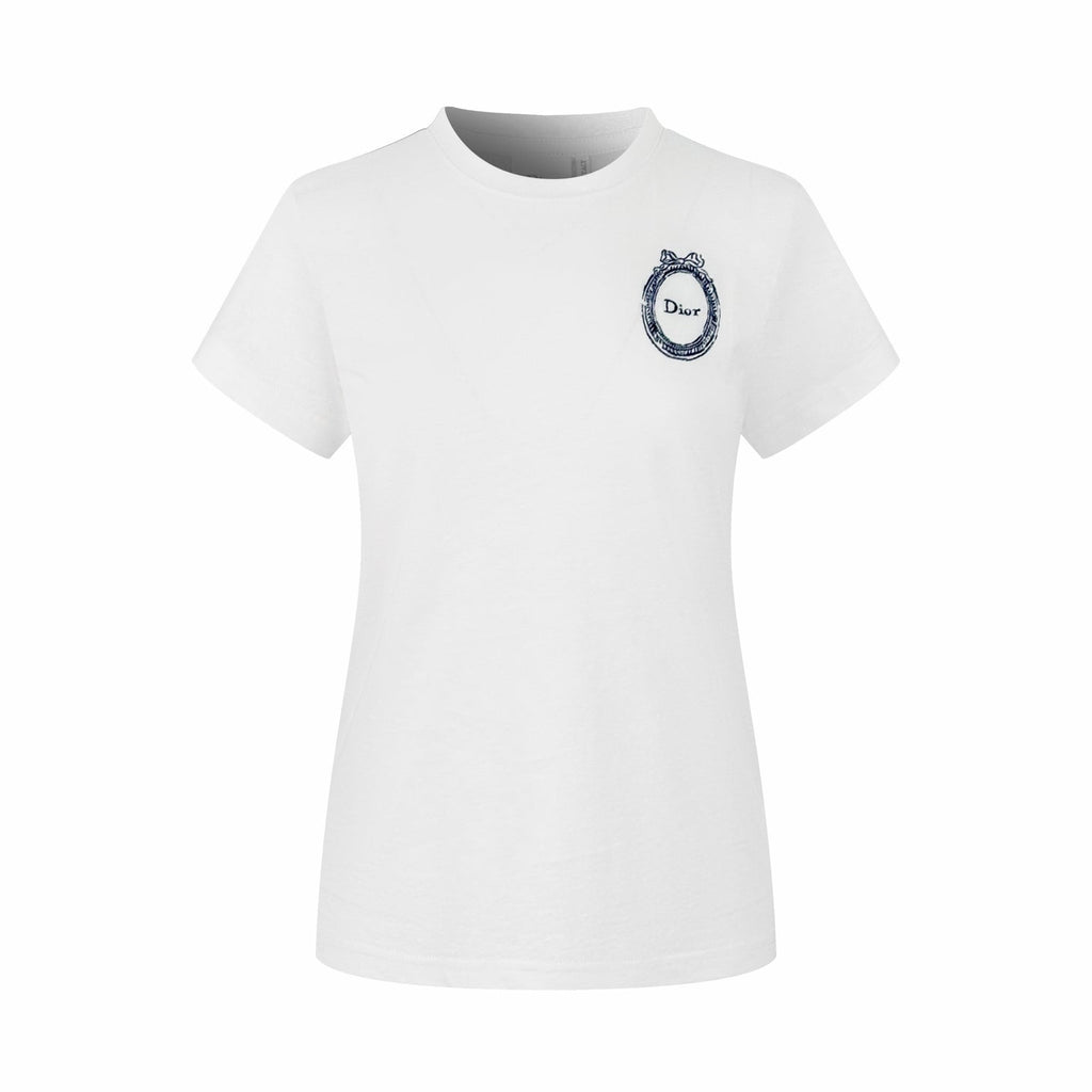 2026 Women's CD Badge Embroidered Short Sleeve (EE439)