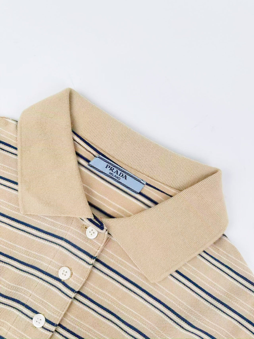 2026 Women's Triangle Brand Logo Striped Long-Sleeve Polo Shirt (FF753)
