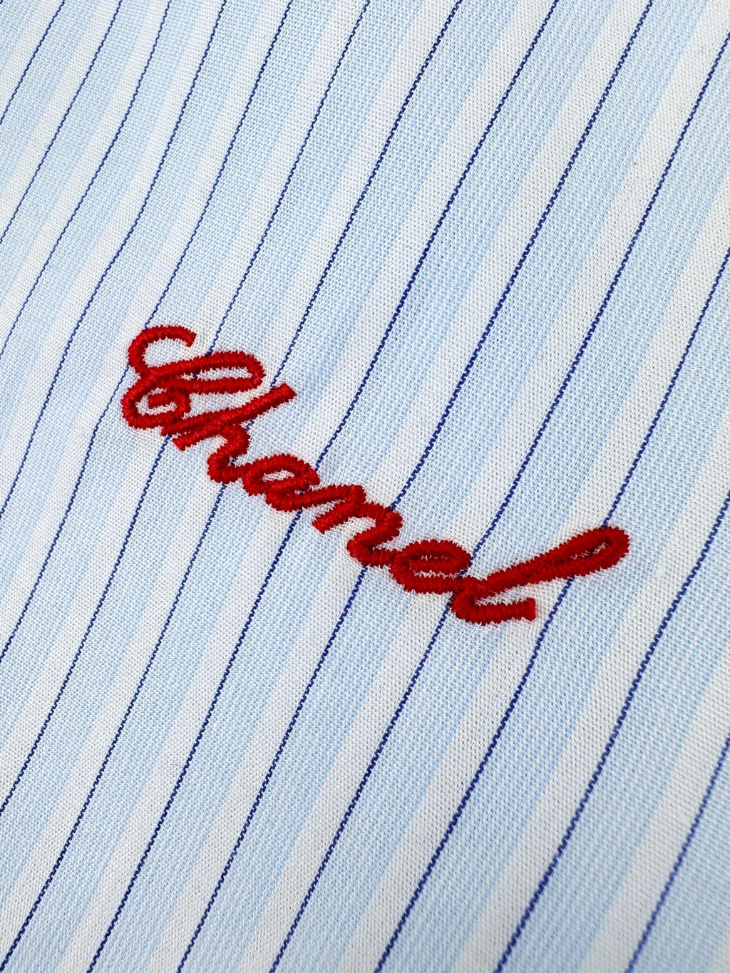 2026 Women's CC Logo Striped Shirt (FF737)