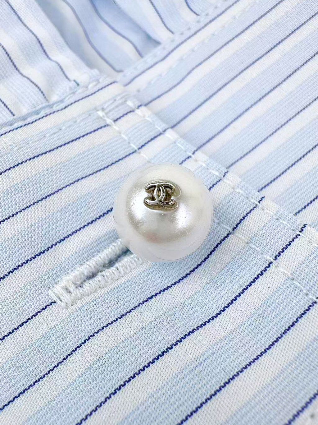 2026 Women's CC Logo Striped Shirt (FF737)