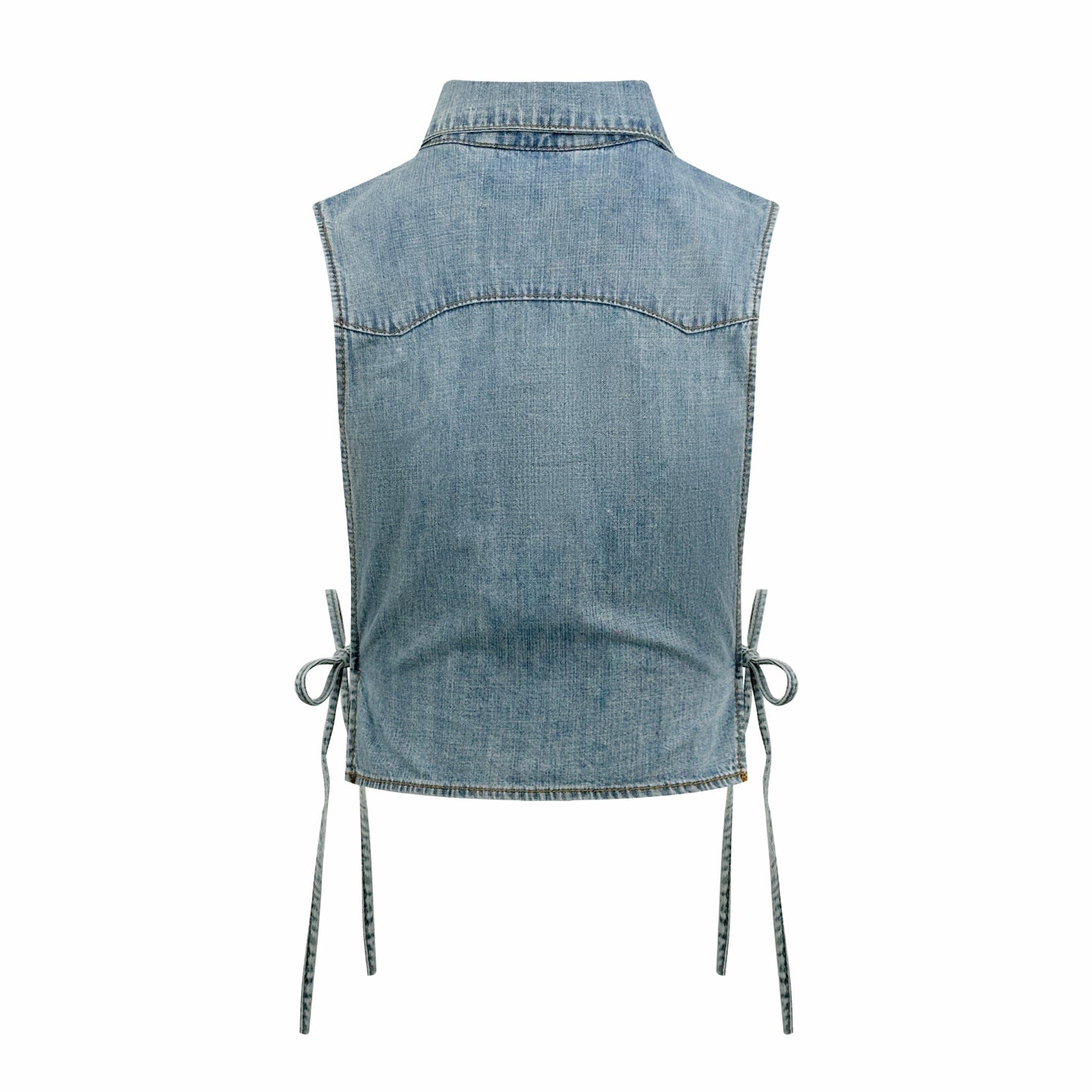 2026 Women's MM Logo Belted Denim Jacket (EE434)