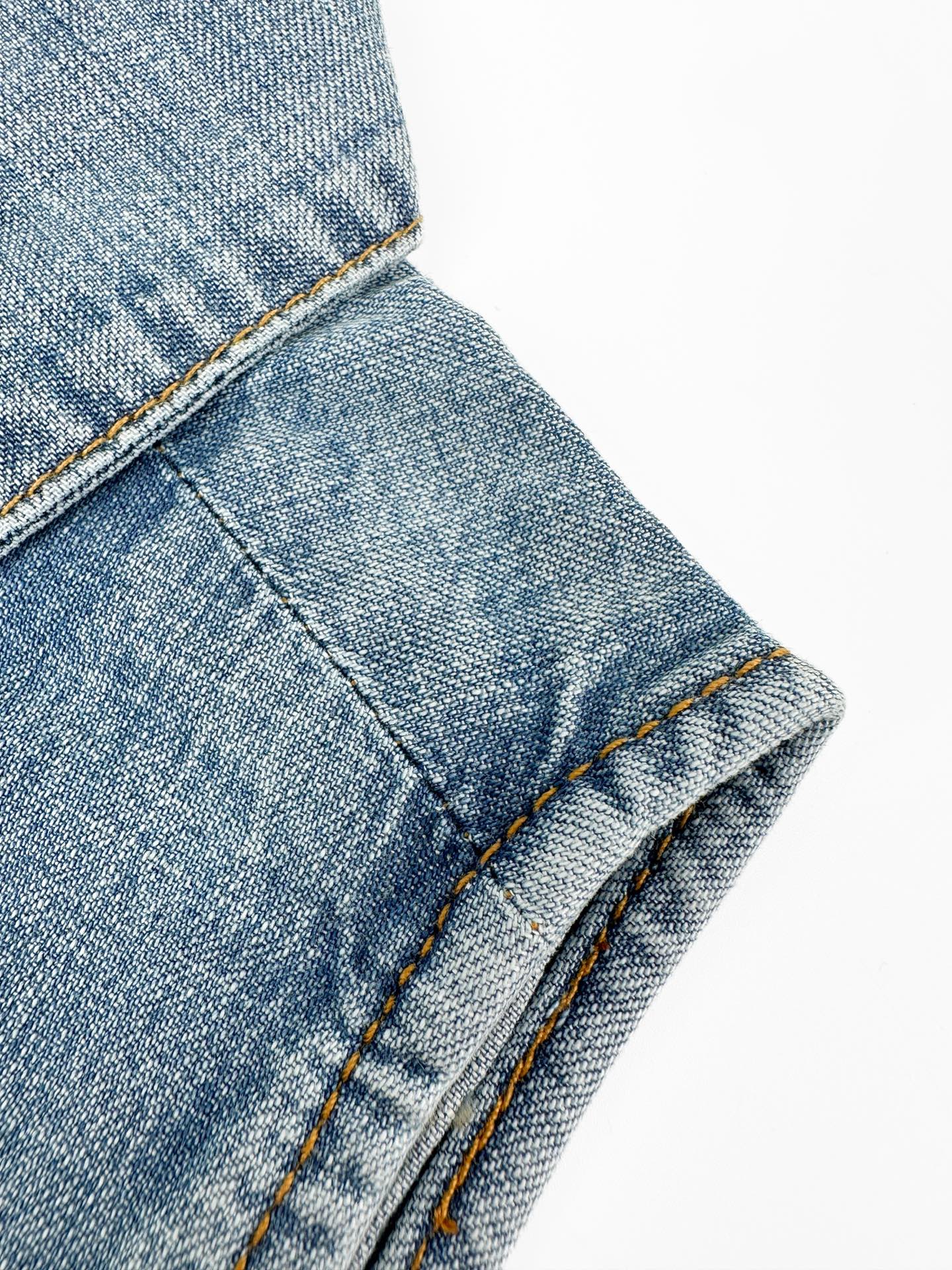 2026 Women's MM Logo Belted Denim Jacket (EE434)