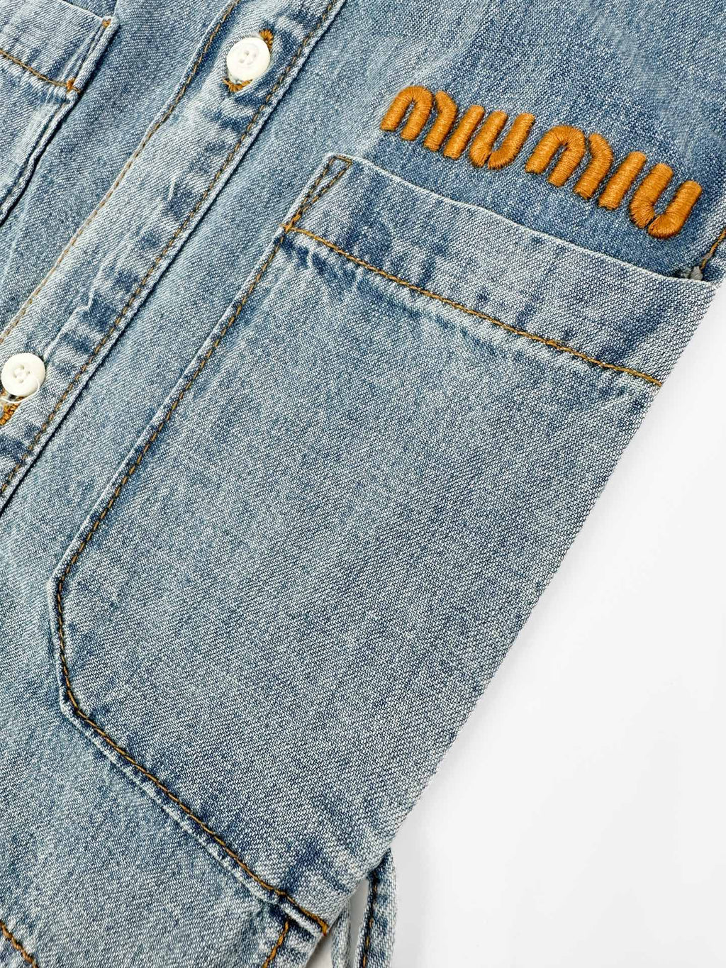 2026 Women's MM Logo Belted Denim Jacket (EE434)