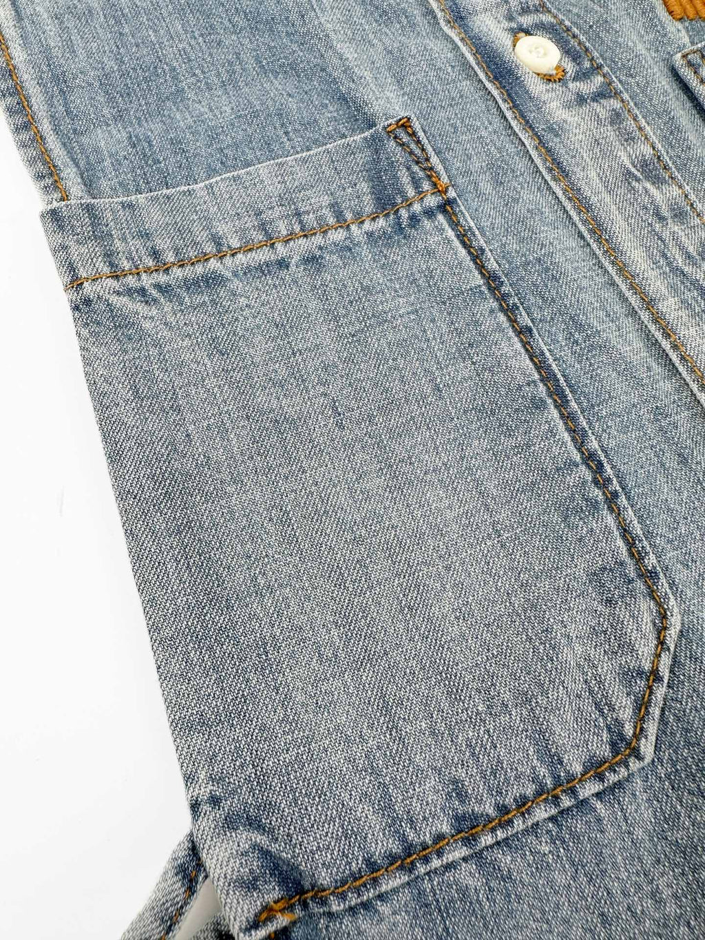 2026 Women's MM Logo Belted Denim Jacket (EE434)