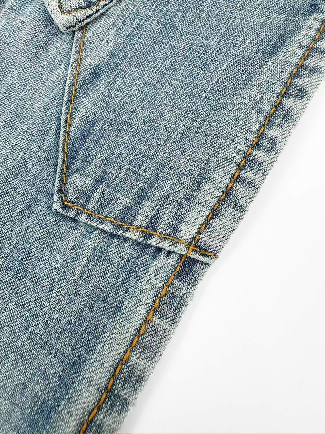 2026 Women's MM Logo Belted Denim Jacket (EE434)
