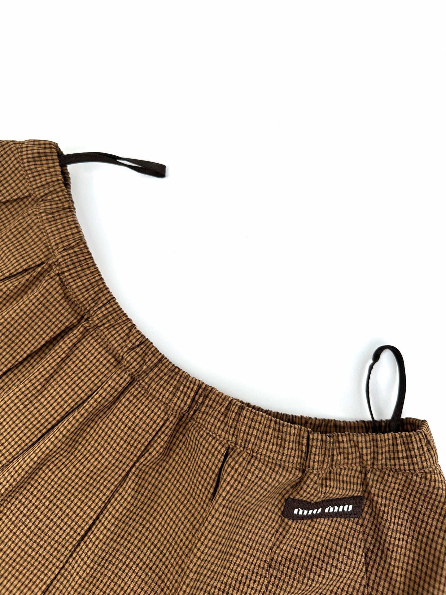 2026 Women's MM Logo Checkered Short Dress (FF768)