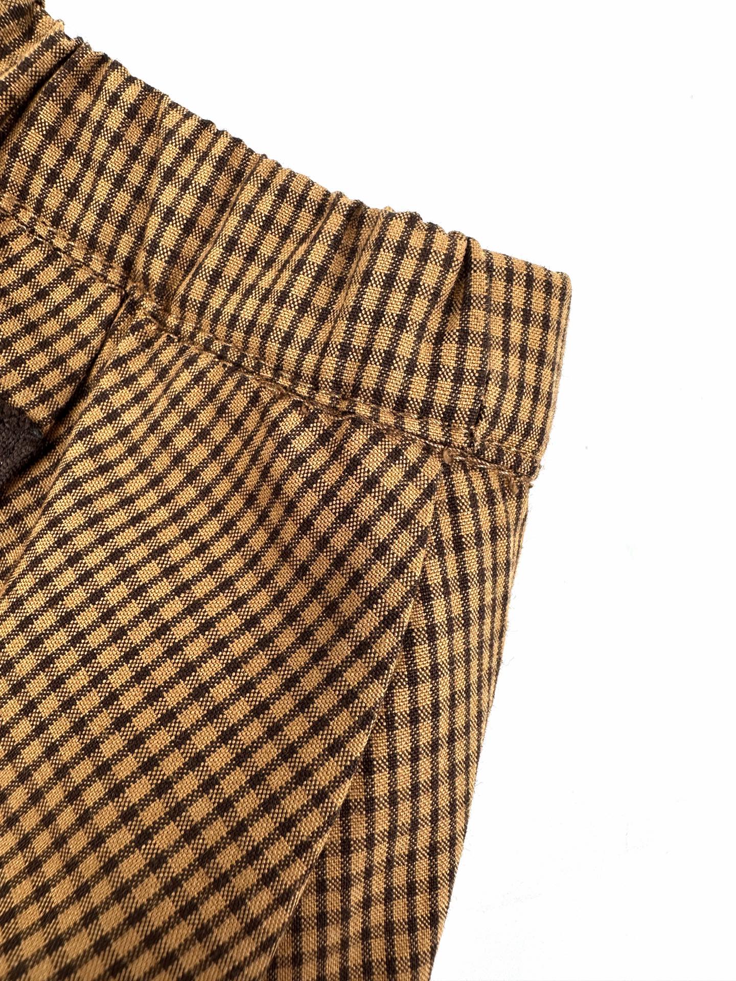 2026 Women's MM Logo Checkered Short Dress (FF768)