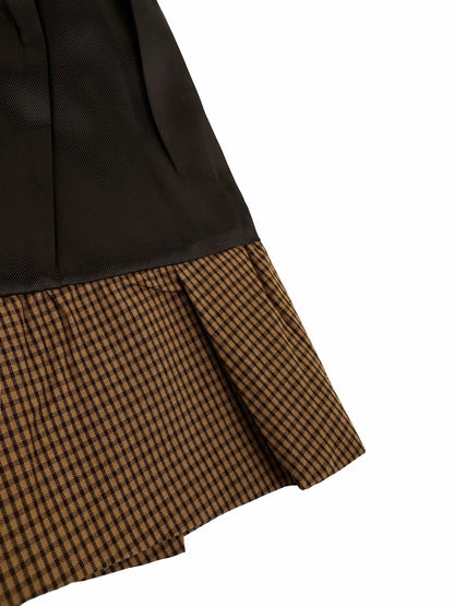 2026 Women's MM Logo Checkered Short Dress (FF768)