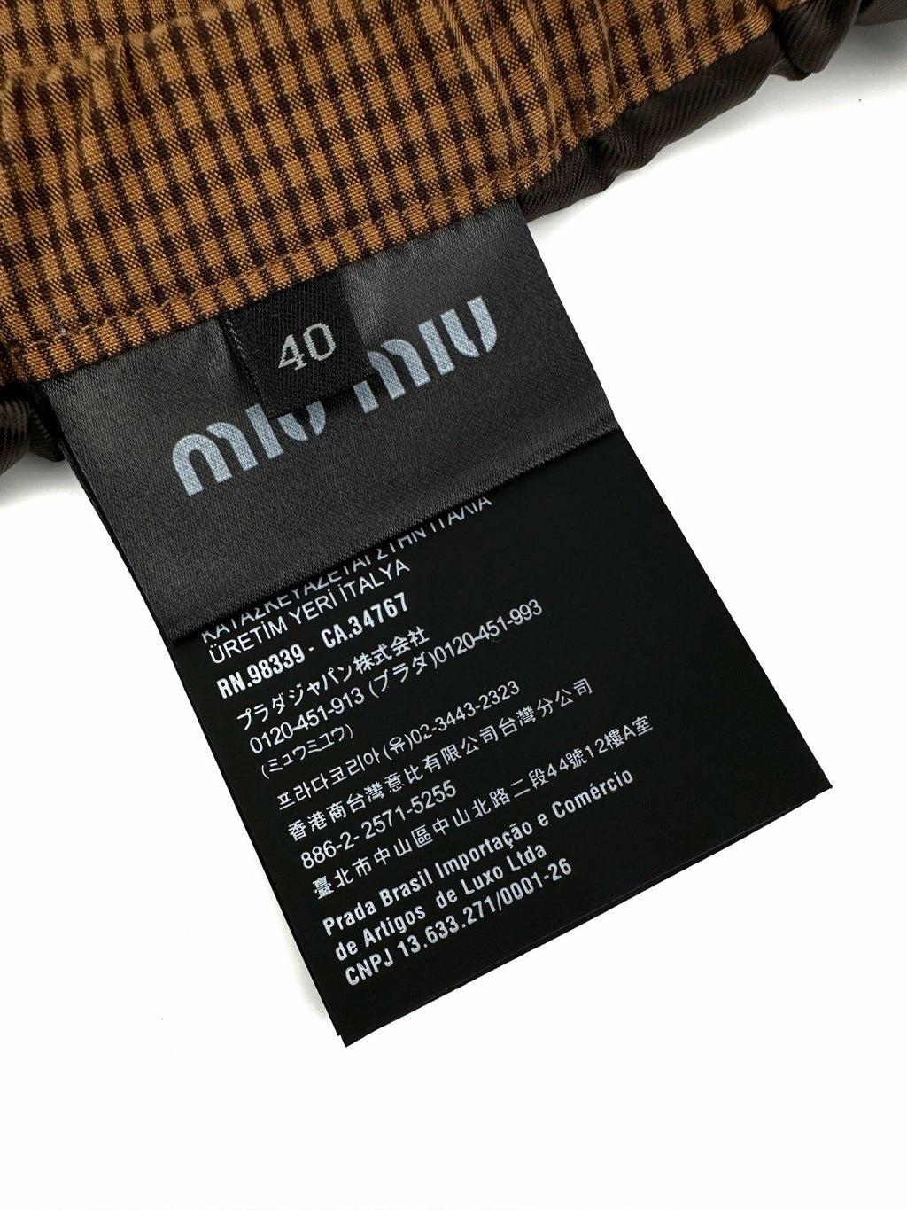 2026 Women's MM Logo Checkered Short Dress (FF768)