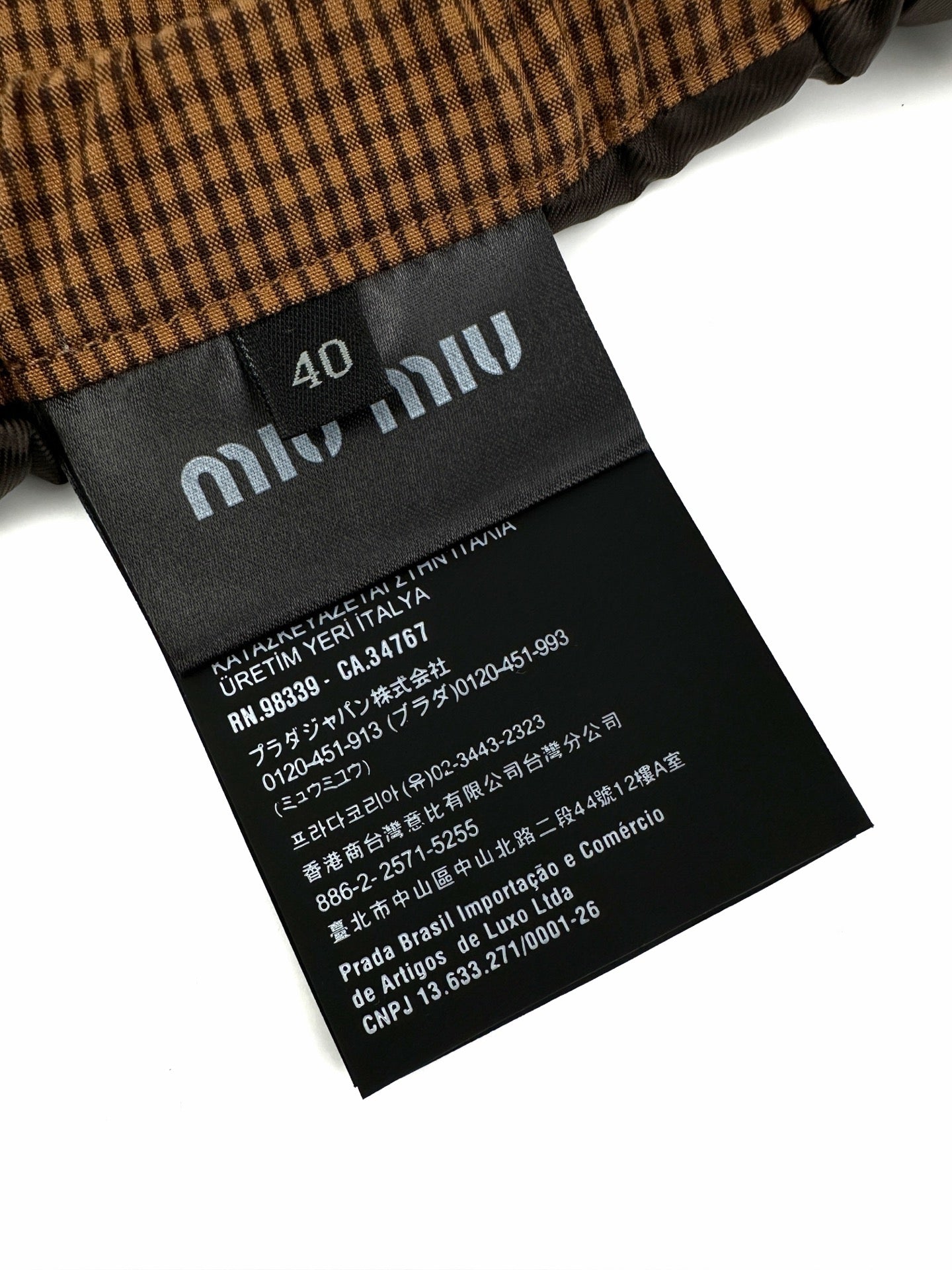 2026 Women's MM Logo Checkered Short Dress (FF768)