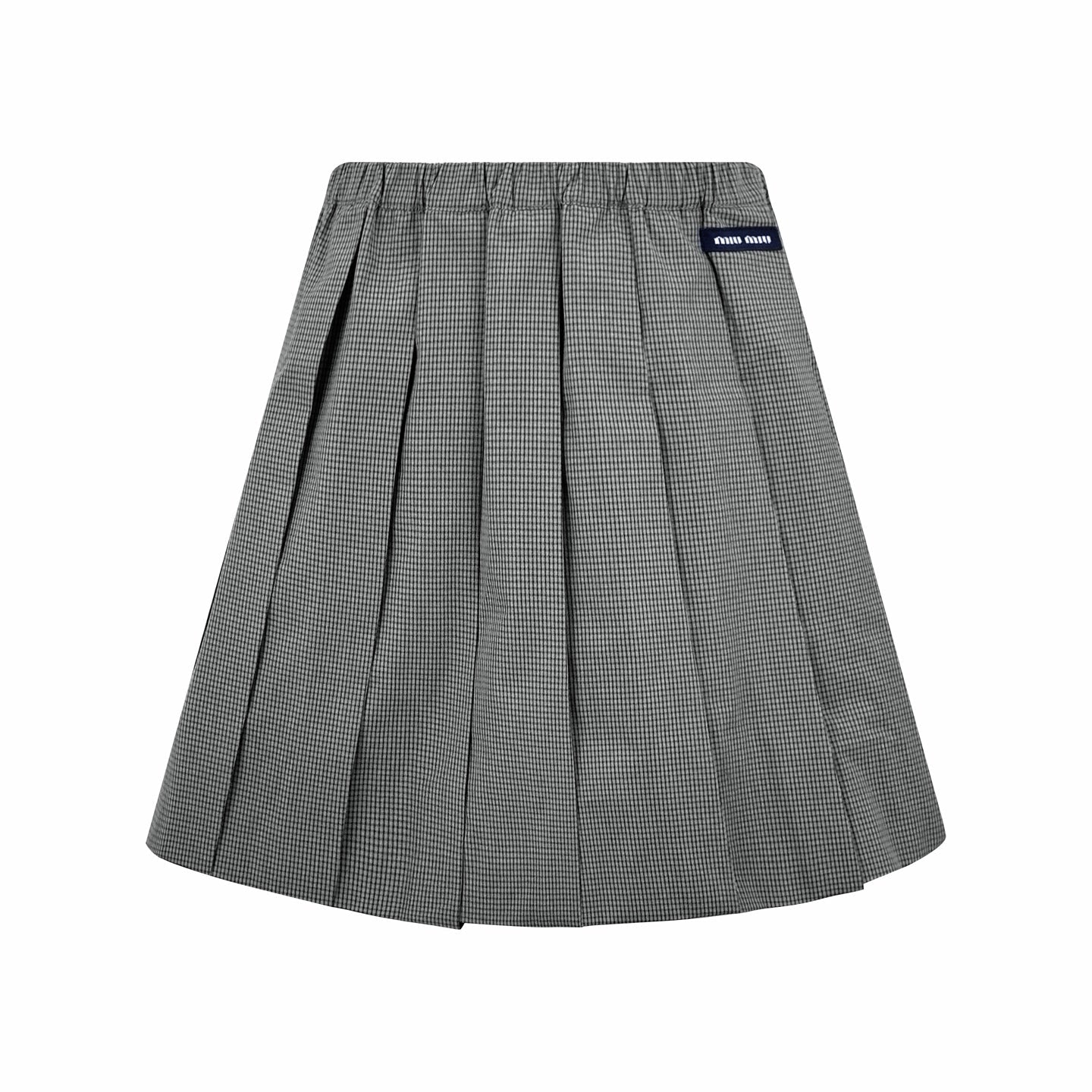 2026 Women's MM Logo Checkered Short Dress (FF767)