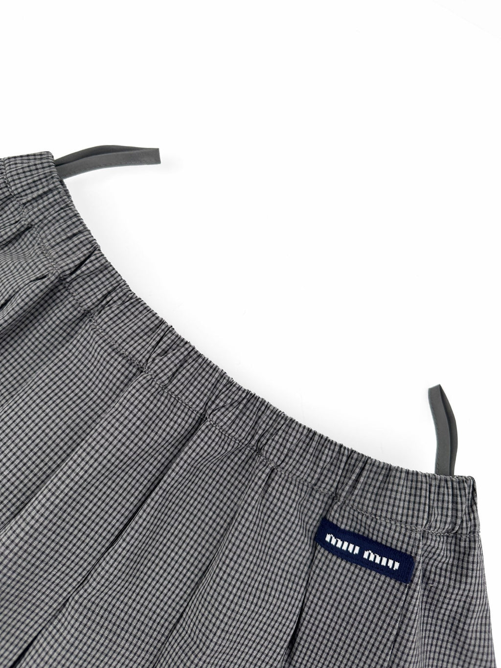 2026 Women's MM Logo Checkered Short Dress (FF767)