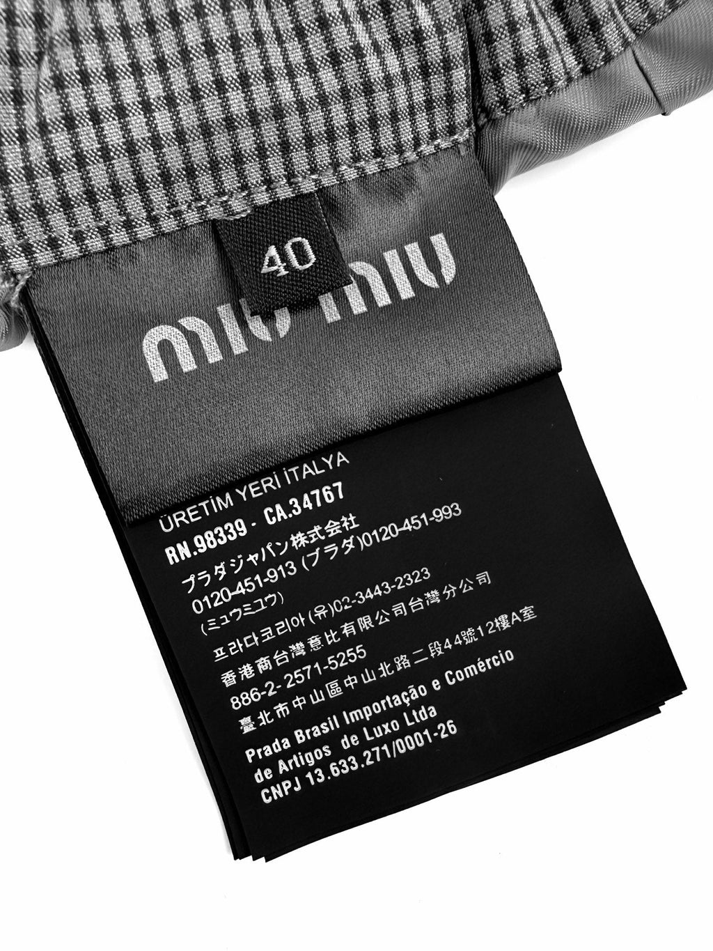2026 Women's MM Logo Checkered Short Dress (FF767)