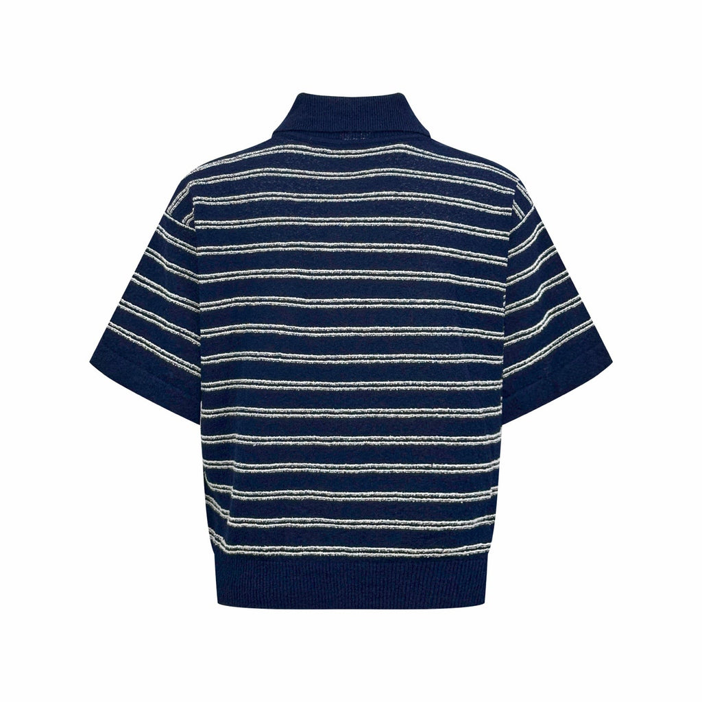 2026 Women's Mon Logo Polo Neck Knit Sweater (DD142)