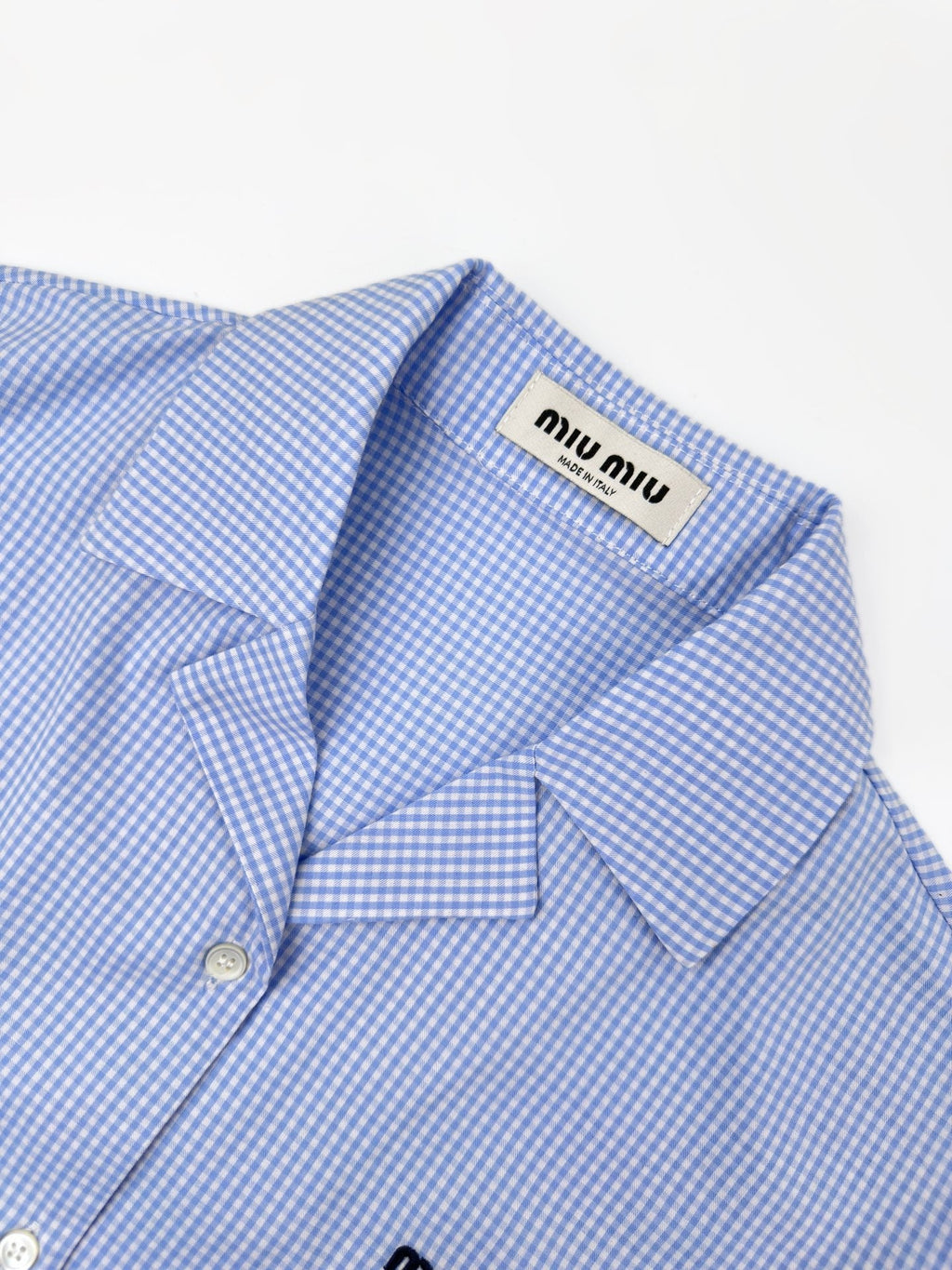 2026 Women's MM Logo Embroidered Checkered Shirt (FF773)