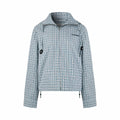 2026 Women's Acn Embroidered Checkered Hooded Jacket (FF762)