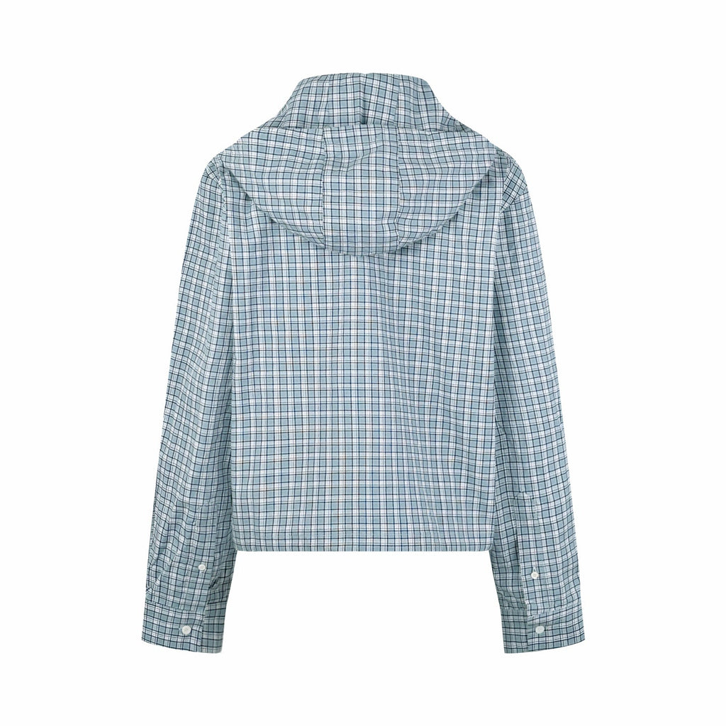 2026 Women's Acn Embroidered Checkered Hooded Jacket (FF762)