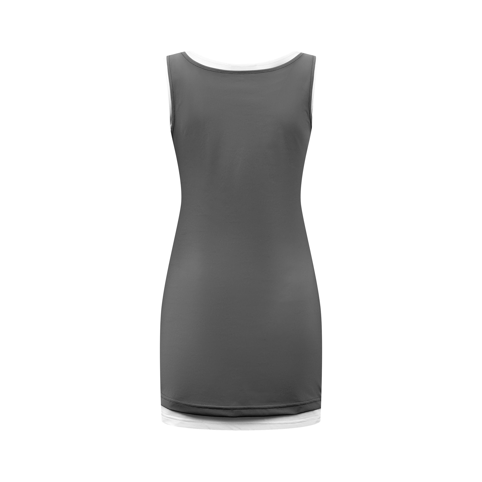 2026 Women's MM Logo Color-Contrasting Dress (FF778)