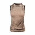 2026 Women's Acn Fake Two-Piece Logo Print Tank Top (EE442)