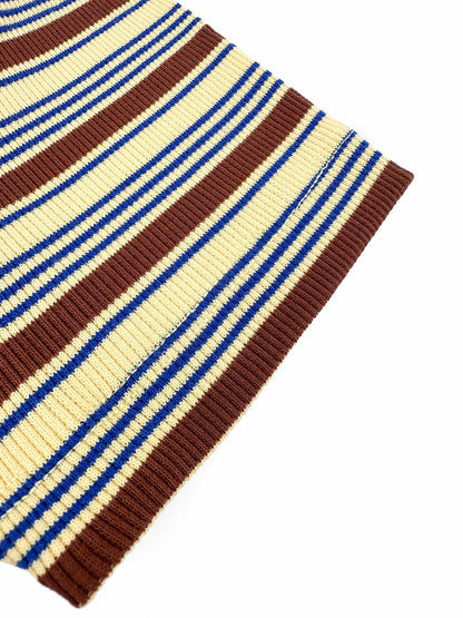 2026 Women's FF Leather Striped Short Sleeve (EE423)
