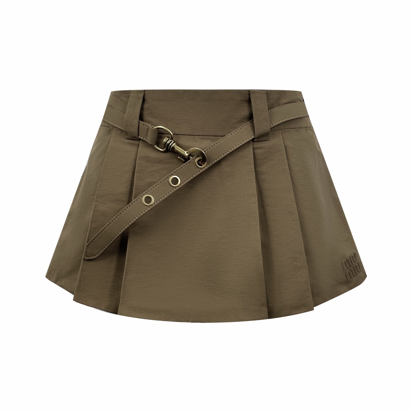 2026 Women's MM Logo Metal Belt Short Dress (FF766)