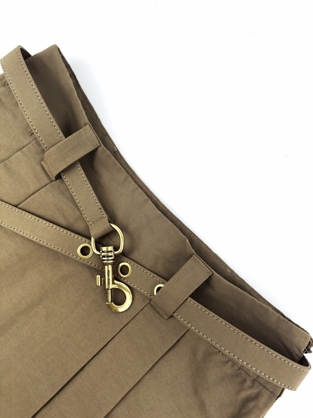 2026 Women's MM Logo Metal Belt Short Dress (FF766)
