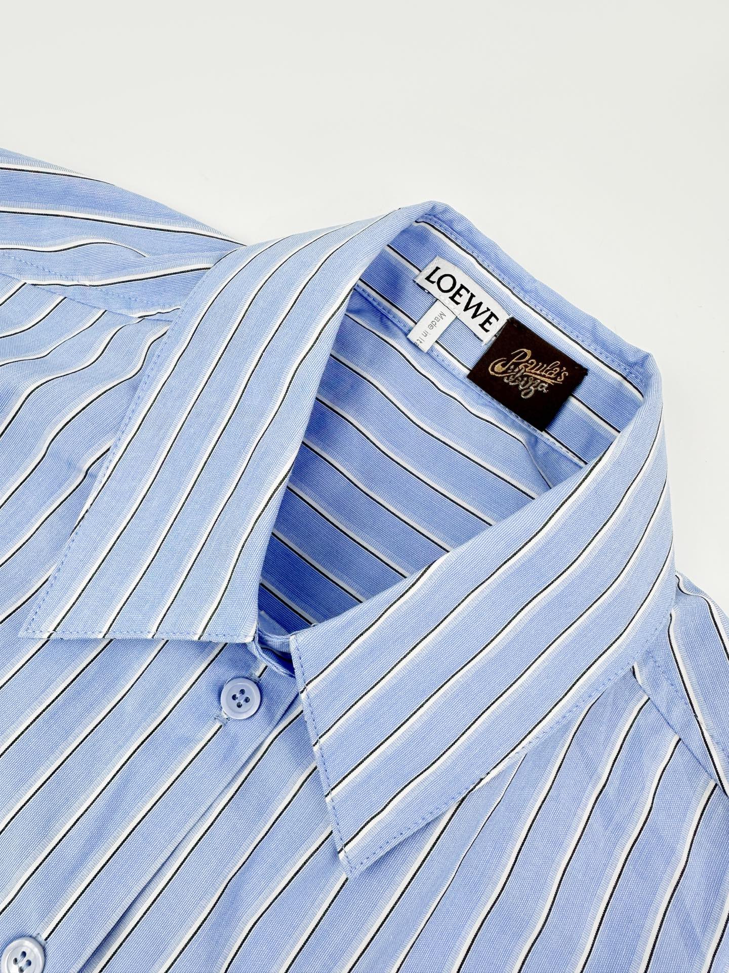 2026 Women's Way Embroidered Striped Laced Shirt (FF776)