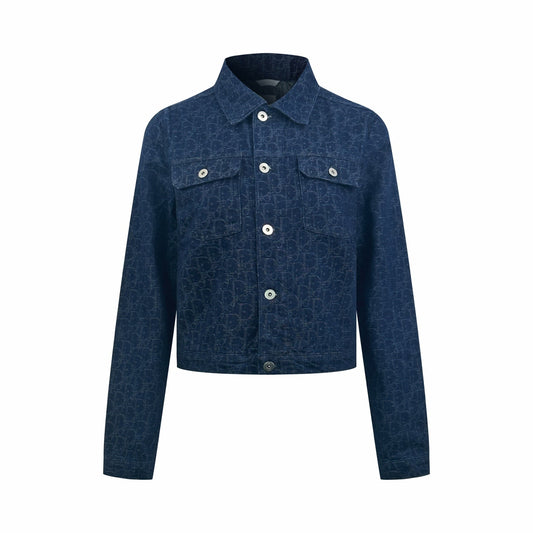 2026 Women's CD Full-Print Denim Jacket (DD140)