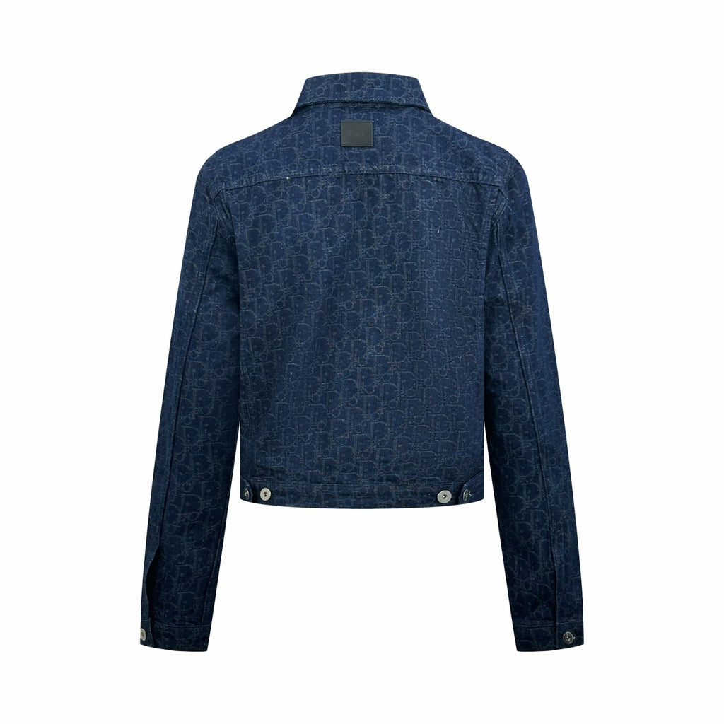2026 Women's CD Full-Print Denim Jacket (DD140)