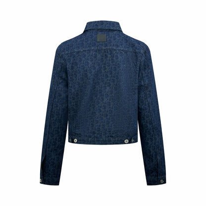 2026 Women's CD Full-Print Denim Jacket (DD140)