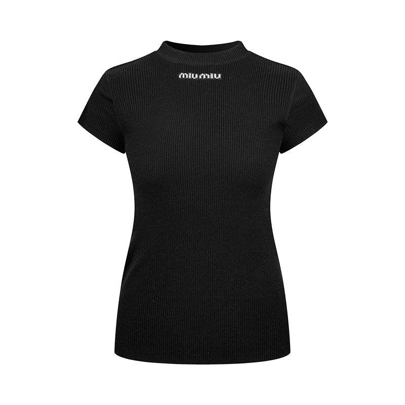 2026 Women's MM Logo Short-Sleeved Sweater (FF788)