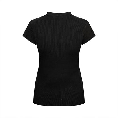 2026 Women's MM Logo Short-Sleeved Sweater (FF788)
