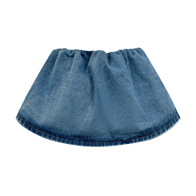 2026 Women's MM Logo Denim Short Skirt (EE432)
