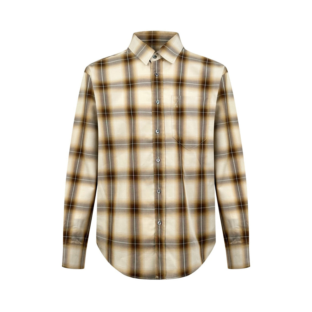 2026 New Model Heart A Embroidered Checkered Shirt (BB834-B45)