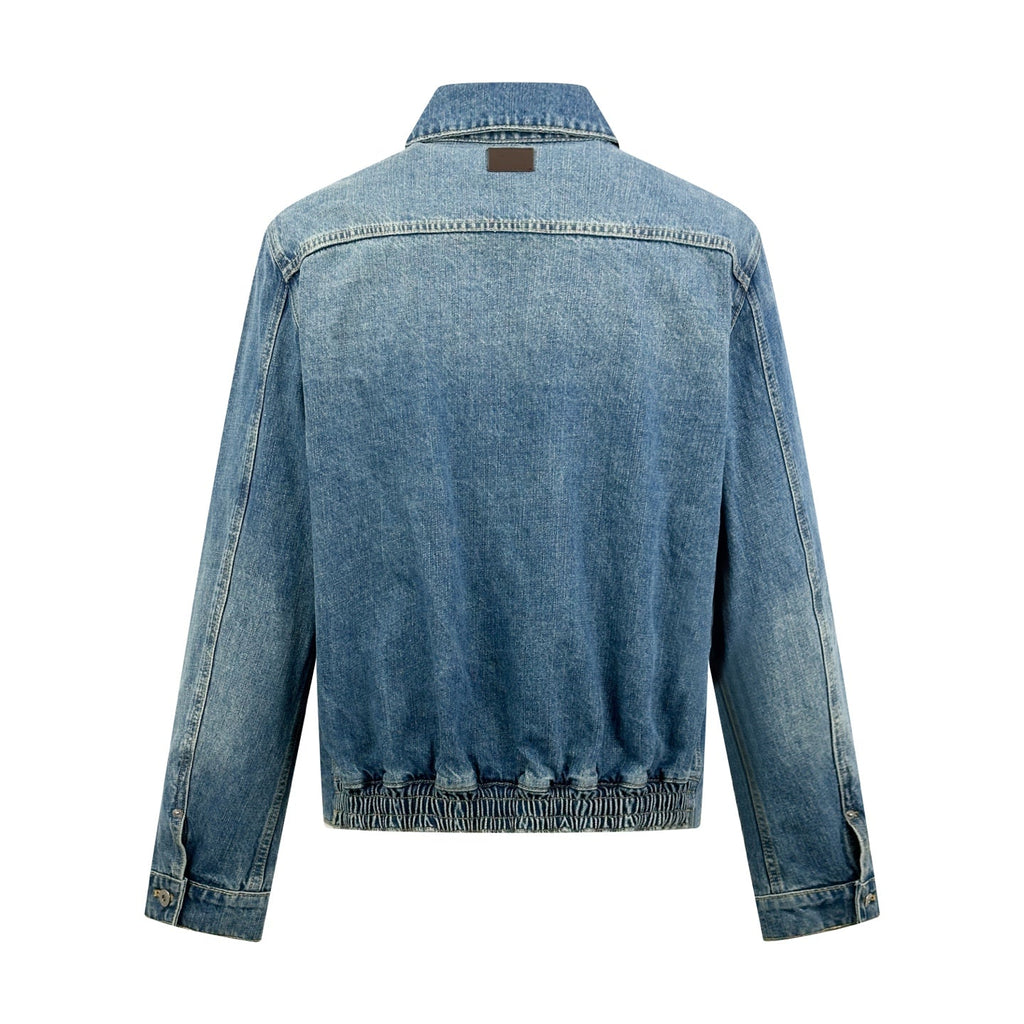 2026 New Style CD Embroidered Zipper Denim Jacket (BB865-B80)