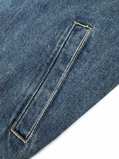 2026 New Style CD Embroidered Zipper Denim Jacket (BB865-B80)