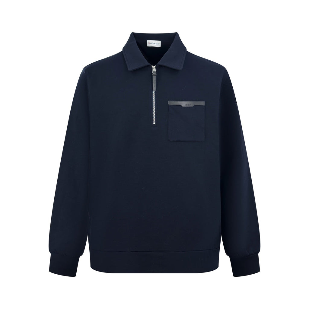 2026 New Model Leather-embossed Logo Half-Zip Jacket (AA664-A90)