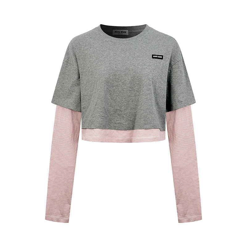 2026 Women's MM Logo Multi-color Long-Sleeved Shirt (FF803)