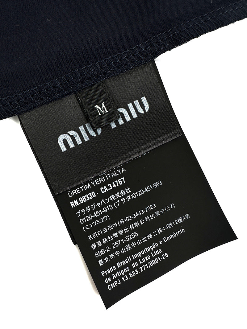2026 Women's MM Logo Fake Two-Piece Polo Collar Long Sleeve (FF799)