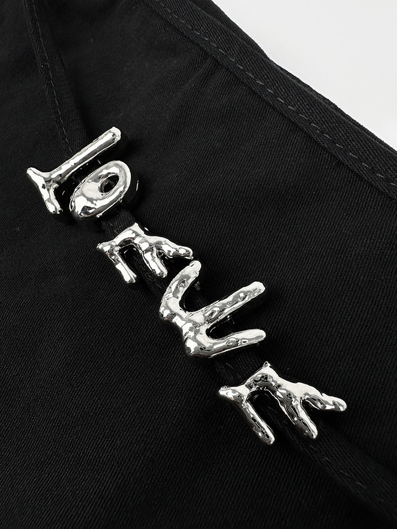 2026 Women's Way Letter Metal Short Skirt (FF781)