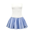 2026 Women's MM Logo Checkered Dress (FF774)
