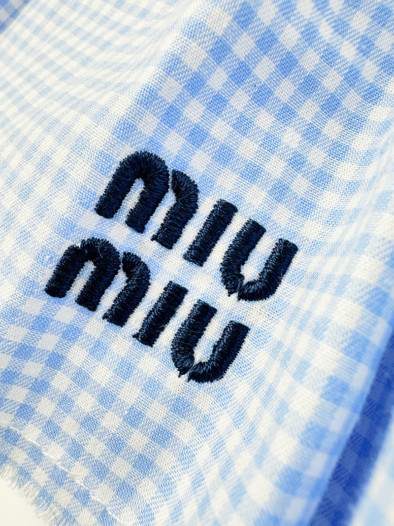 2026 Women's MM Logo Checkered Dress (FF774)