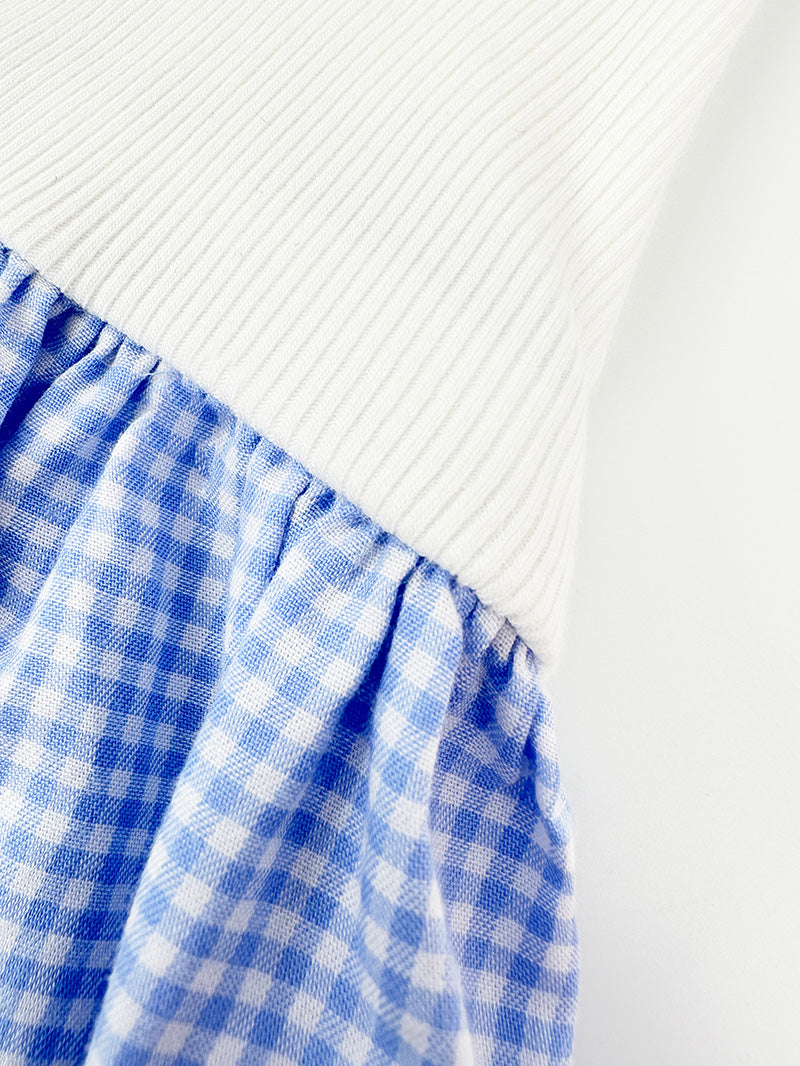 2026 Women's MM Logo Checkered Dress (FF774)