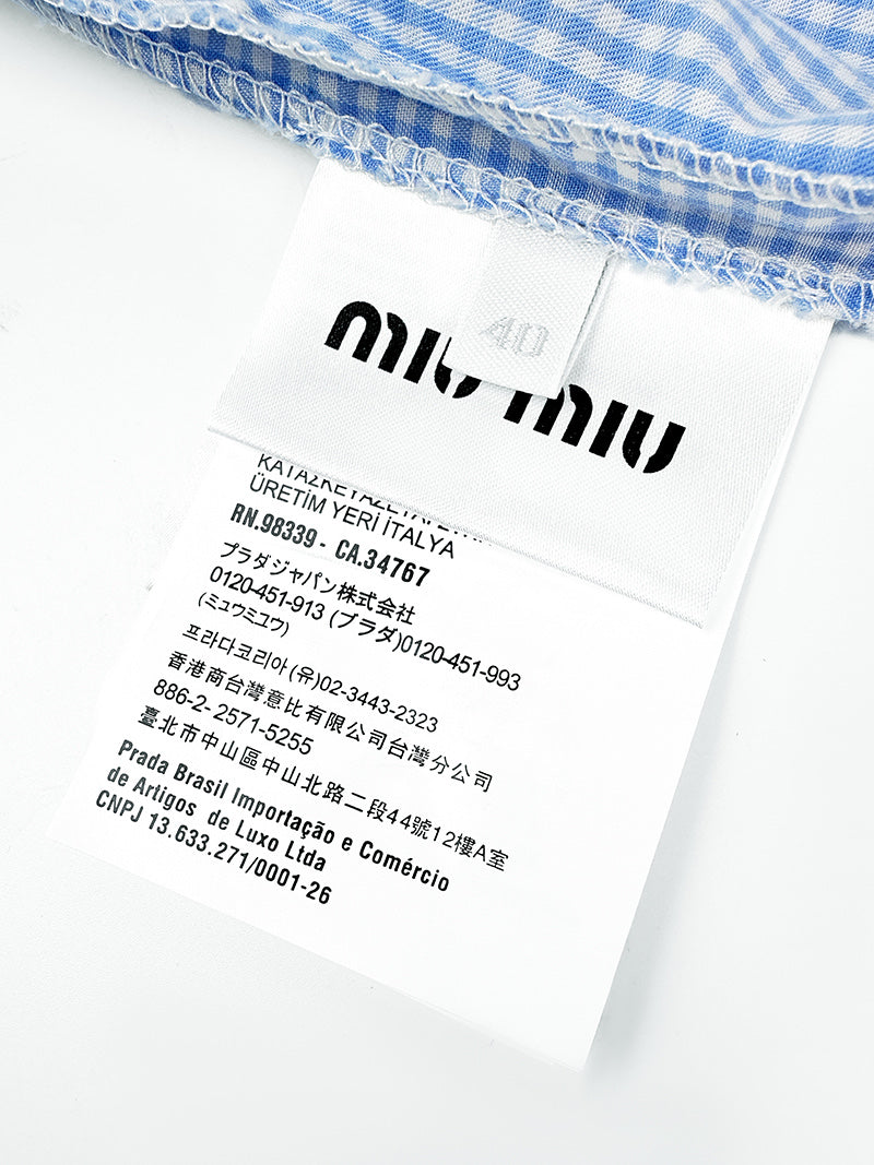 2026 Women's MM Logo Checkered Dress (FF774)