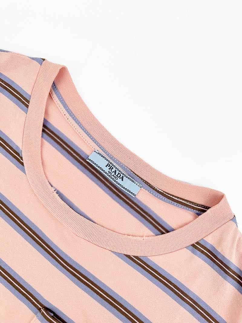2026 Women's Triangle Brand Logo Striped Long-Sleeved (FF790)