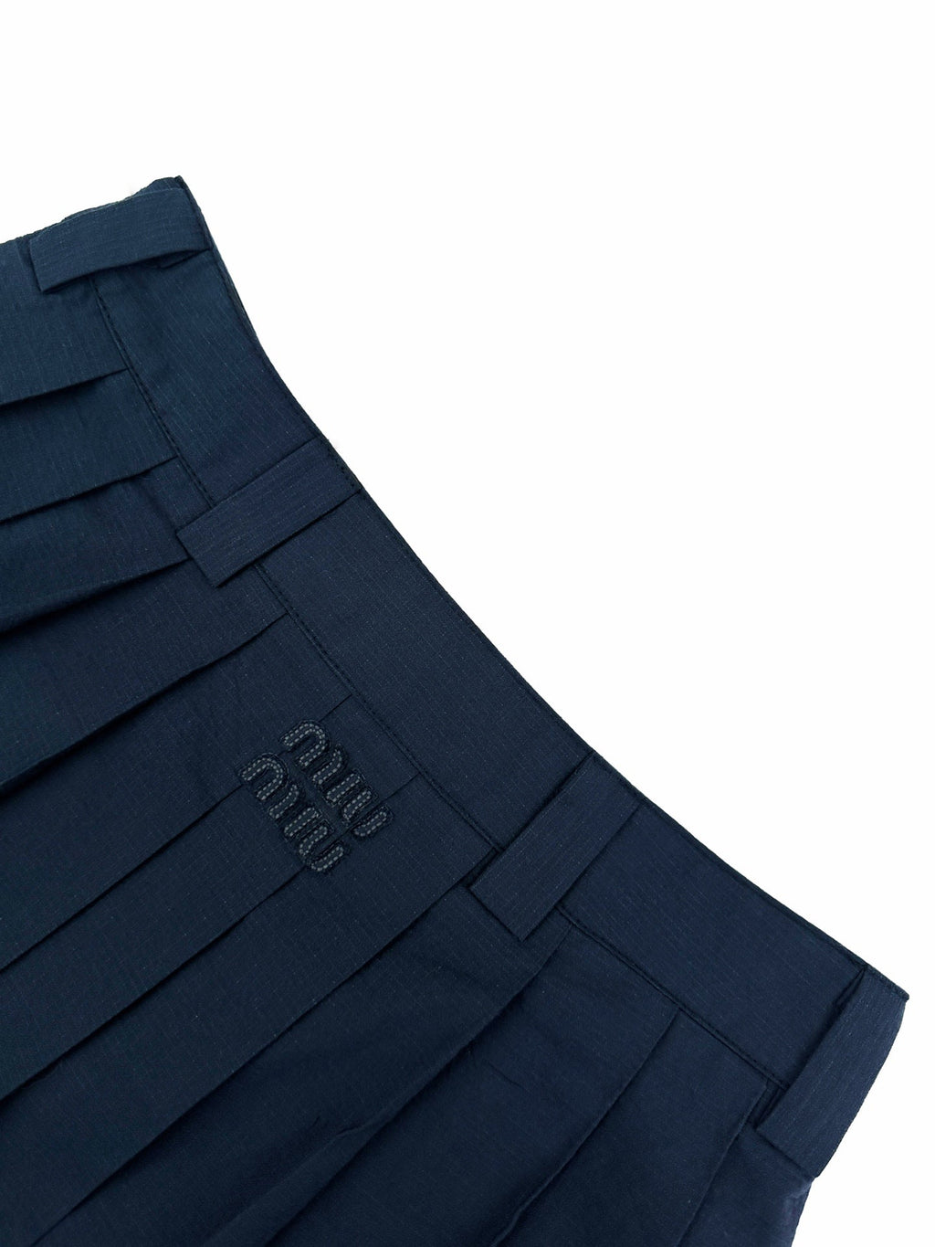 2026 Women's MM Logo Embroidered Pleated Skirt (FF775)